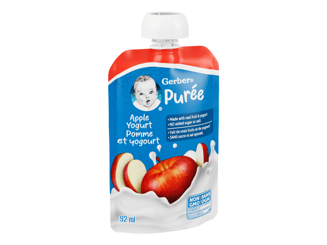 Apple Yogurt Purée Made With Real Fruit and Yogurt