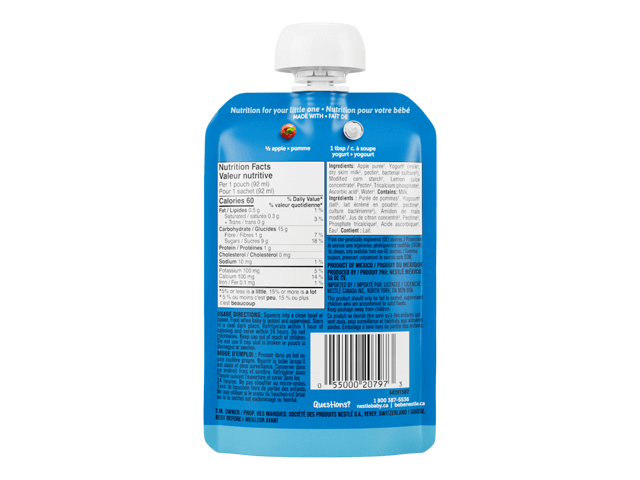 Apple Yogurt Purée Made With Real Fruit and Yogurt