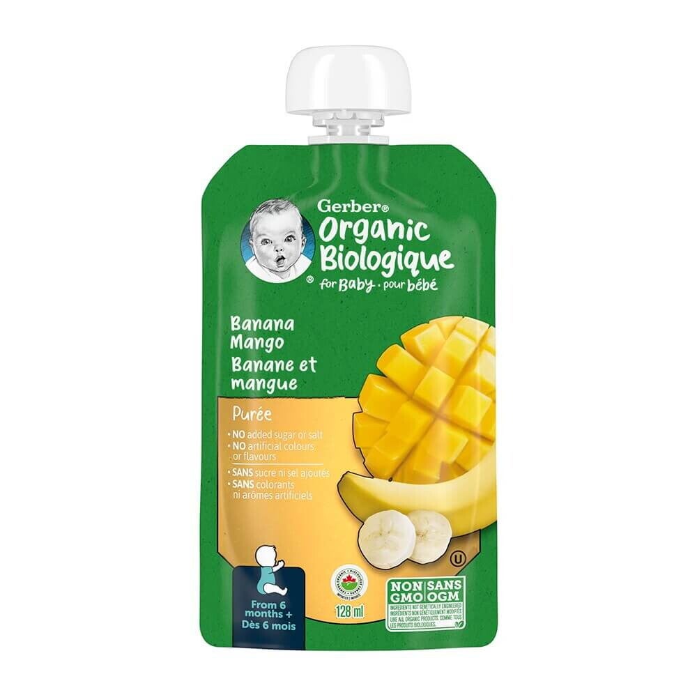 Gerber Organic Banana & Mango Purée