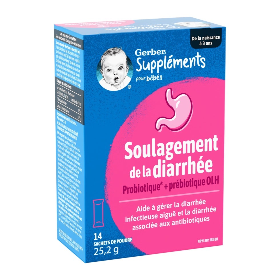 Soulagement de la diarrhée Suppléments pour bébés GerberMD