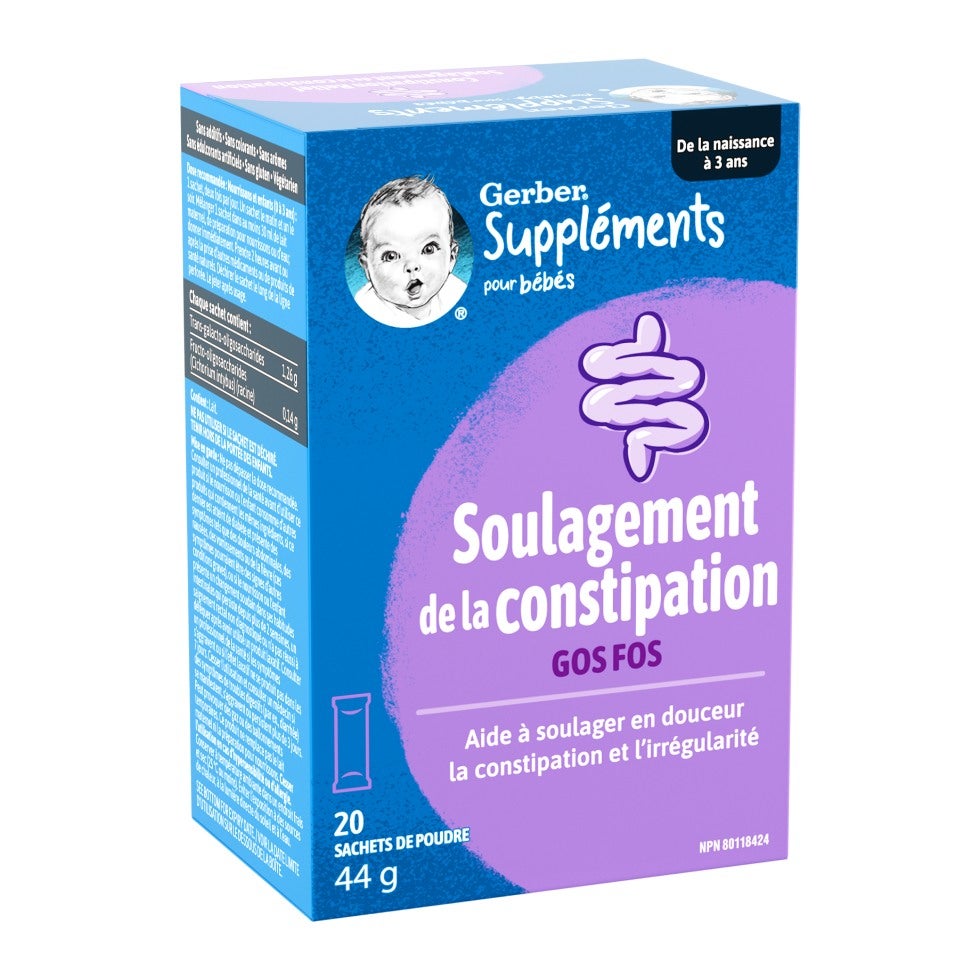 Soulagement de la constipation Suppléments pour bébés GerberMD