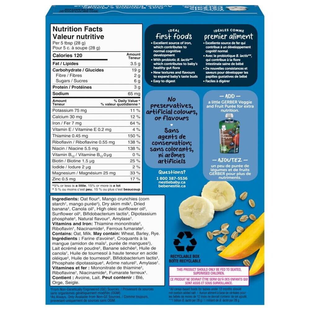 Geber Oat Banana Mango Baby Cereal