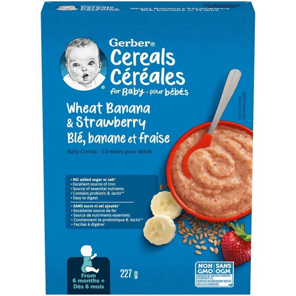 Gerber® Wheat with Banana & Strawberry