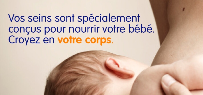 Vos seins sont spécialement conçus pour nourrir votre bébé