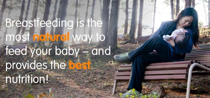 Breastfeeding is the most natural way to feed your baby