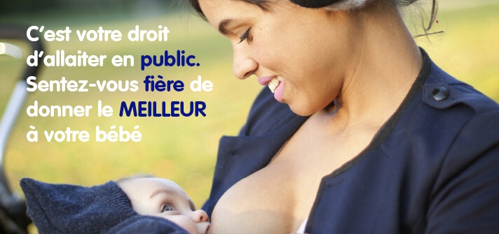 C’est votre droit d’allaiter en public