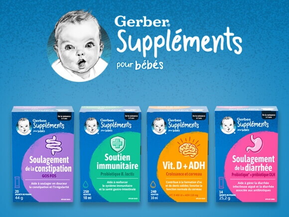 Suppléments GerberMD pour bébé Suppléments GerberMD pour bébé