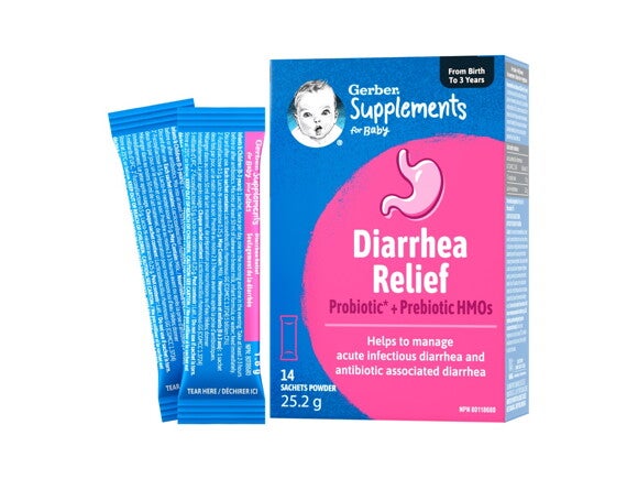 GERBER Supplements, Diarrhea Relief Powder Sachets