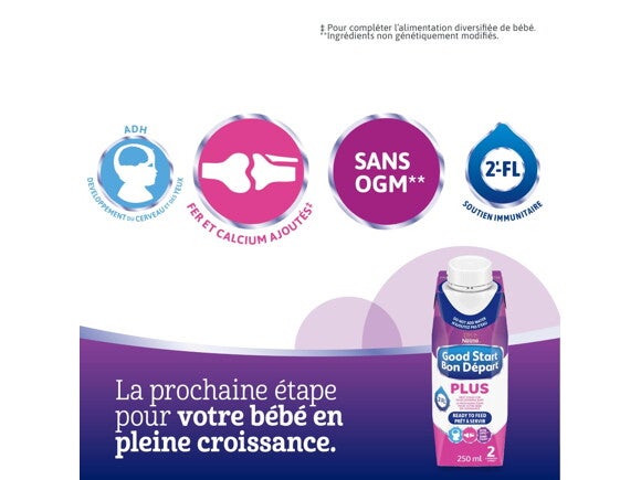 Préparation pour nourrissons BON DÉPART PLUS 2, prête à servir