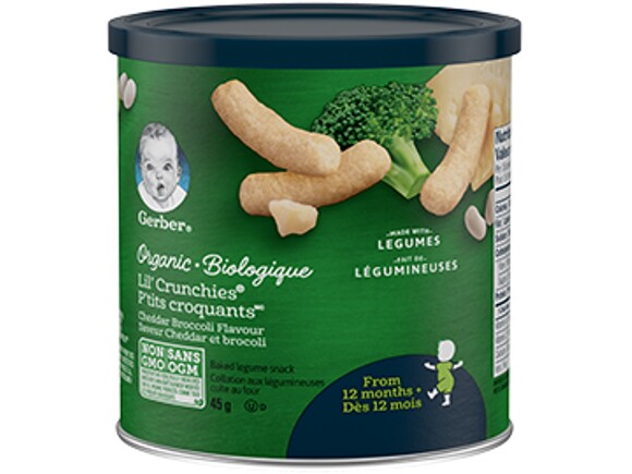 Gerber Lil Crunchies Organic Cheddar Broccoli