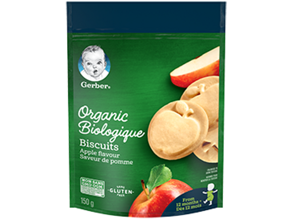Gerber® Organic Biscuits, Apple Flavour