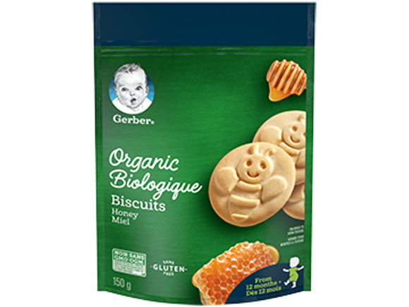 Gerber® Organic Biscuits, Honey Flavour