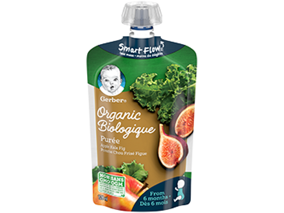 Gerber Organic Apple, Kale & Fig Purée