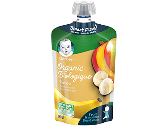 Gerber Organic Banana & Mango Purée