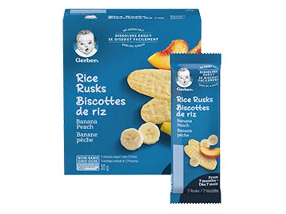 Gerber® Rice Rusks, Banana Peach