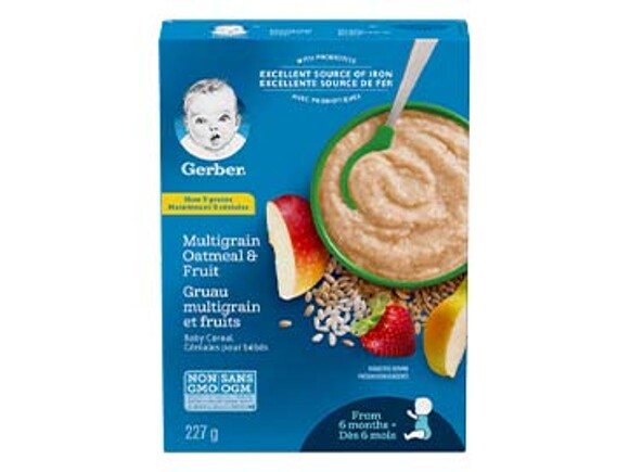 Gerber Multigrain Oatmeal and Fruit Baby Cereal