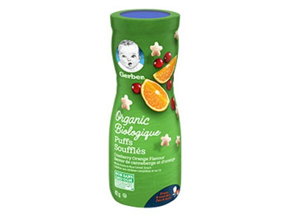 Gerber organic deals puffs cranberry orange