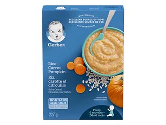 Gerber Rice Carrot Pumpkin Baby Cereal