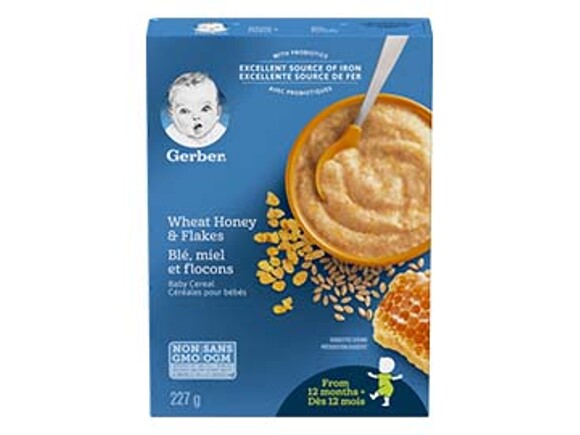 Gerber Wheat Honey flakes Toddler Cereal