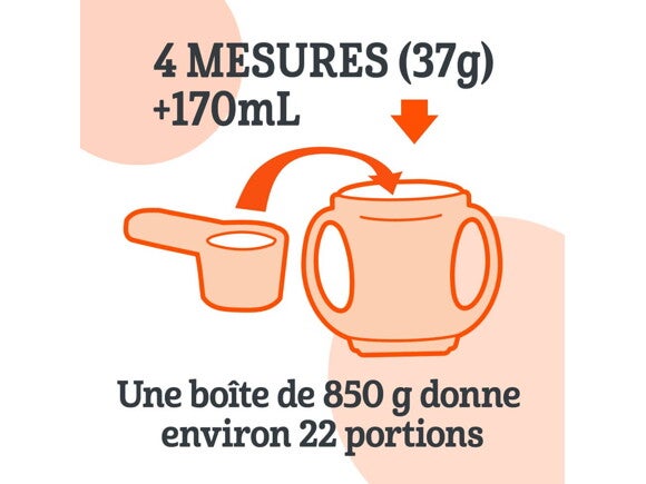 BIEN GRANDIR Boisson nutritive pour tout-petits, Saveur de vanille