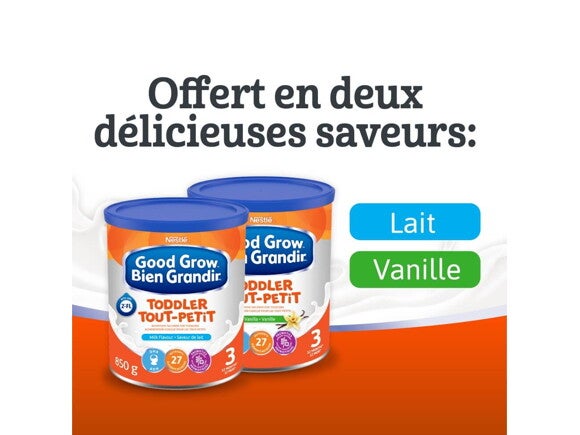 BIEN GRANDIR Boisson nutritive pour tout-petits, Saveur de vanille