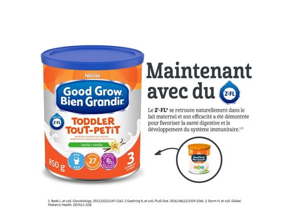BIEN GRANDIR Boisson nutritive pour tout-petits, Saveur de vanille