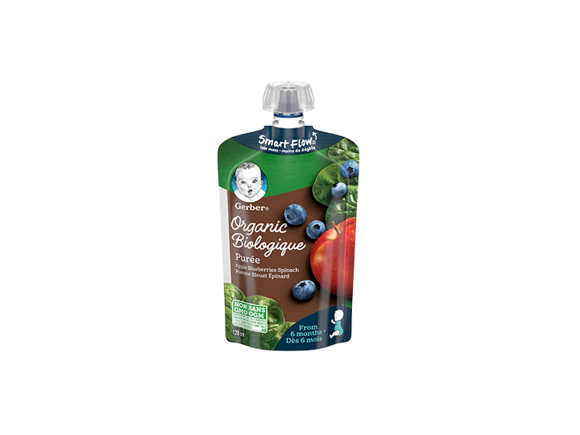 Gerber Biologique Pomme, bleuet et épinard