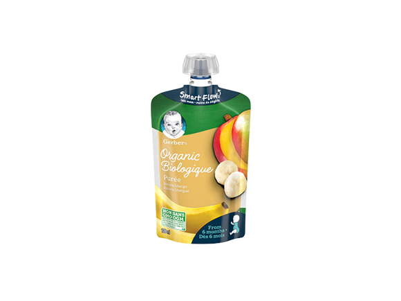 Gerber Organic Banana & Mango Purée