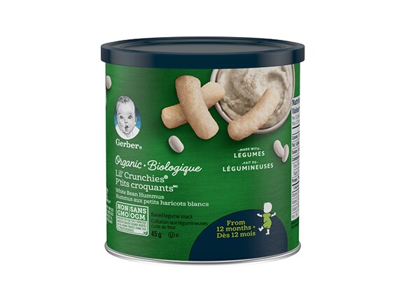 GERBER® Organic LIL' CRUNCHIES® White Bean Hummus