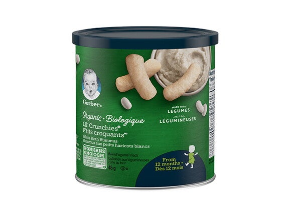 GERBER® Organic LIL' CRUNCHIES® White Bean Hummus