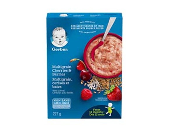 Gerber multigrain cherries berries toddler cereal