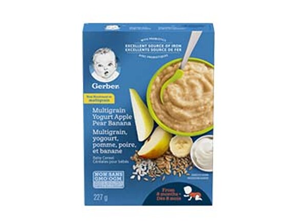 Gerber Multigrain Yogurt, Apple, Pear Baby Cereal