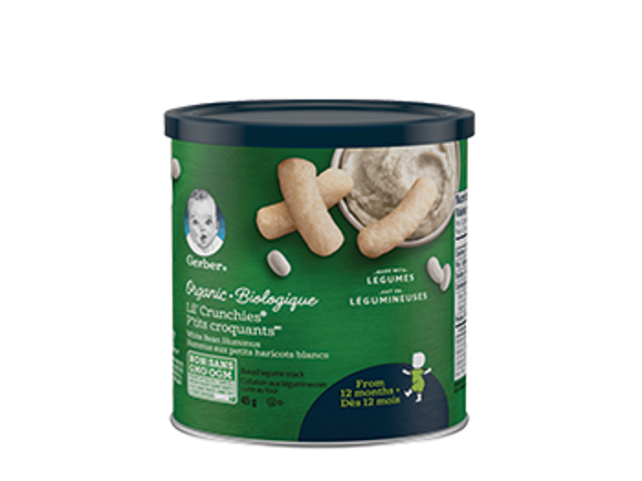 Gerber® Organic Lil' Crunchies® White Bean Hummus, infant snack