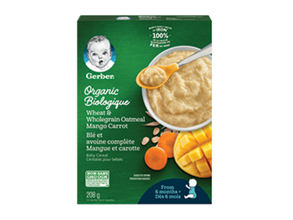 Gerber Organic Oat Banana Baby Cereal