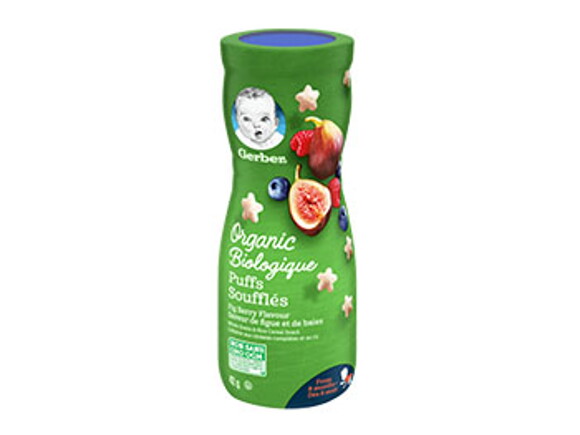 Gerber@sup® Organic Puffs, Fig Berry