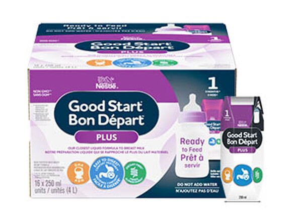 Nestlé@sup® GOOD START Plus 1 Baby Formula, Ready-to-Feed Tetra