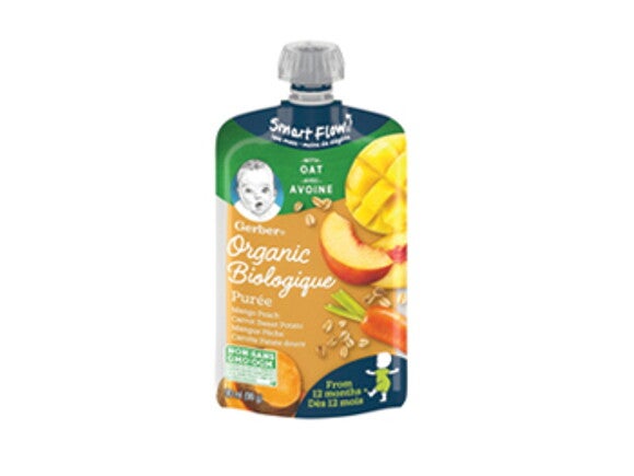 gerber puree, sweet, potato, oatmeal, snack, infant