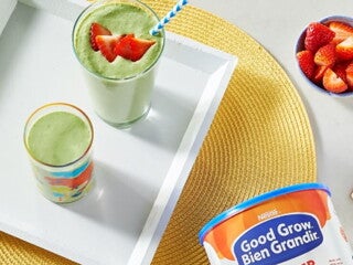 Boisson frappée matinale