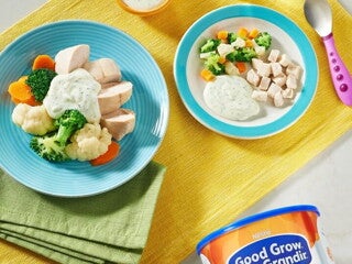 Tzatsiki avec poulet et légumes 