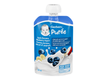 Apple Banana Blueberry Yogurt Purée, Made With Real Fruit and Yogurt Apple Banana Blueberry Yogurt Purée, Made With Real Fruit and Yogurt