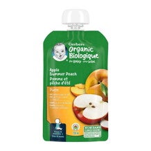 Gerber Organic Apple & Summer Peach Purée Gerber Organic Apple & Summer Peach Purée