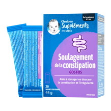Suppléments GERBER, Soulagement de la constipation, sachets de poudre Suppléments GERBER, Soulagement de la constipation, sachets de poudre