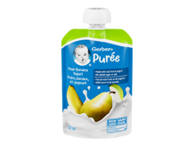 Pear Banana Yogurt Puree Made with Real Fruit and Yogurt Pear Banana Yogurt Puree Made with Real Fruit and Yogurt