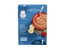 Gerber Wheat Banana Strawberry Cereal
