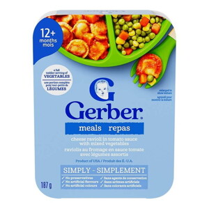 GERBER Lil' Entrées® Cheese Ravioli in Tomato Sauce GERBER Lil' Entrées® Cheese Ravioli in Tomato Sauce