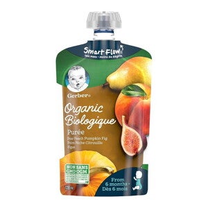 Gerber Organic Pear, Peach, Pumpkin & Fig Purée Gerber Organic Pear, Peach, Pumpkin & Fig Purée