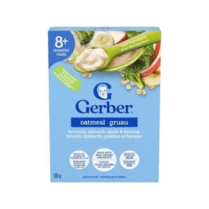 Gerber Oatmeal broccoli, spinach, apple & banana