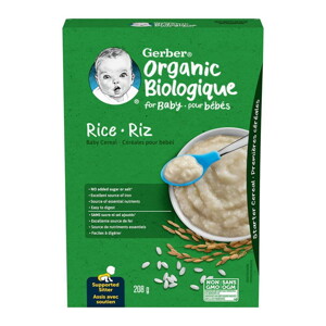 Gerber® Organic Rice Baby Cereal (Add Milk) Gerber® Organic Rice Baby Cereal (Add Milk)