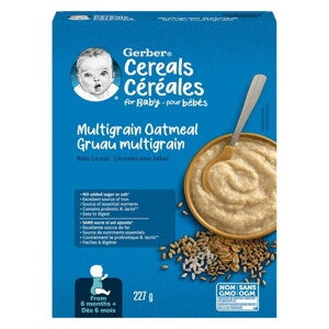Gerber Multigrain Oatmeal Baby Cereal Gerber Multigrain Oatmeal Baby Cereal