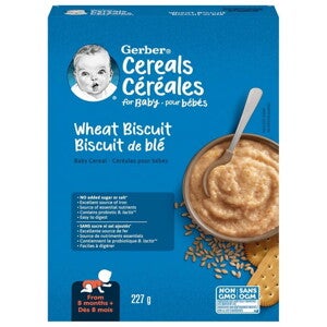 Gerber Wheat Biscuit Cereal Push Gerber Wheat Biscuit Cereal Push